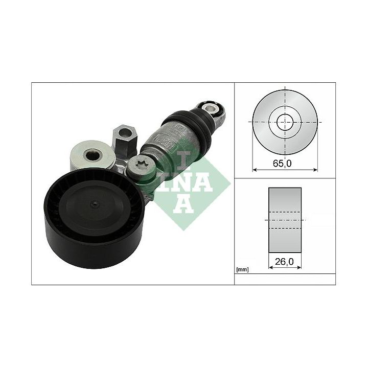 Diržo įtempiklis, V formos rumbuotas diržas INA 534 0342 10