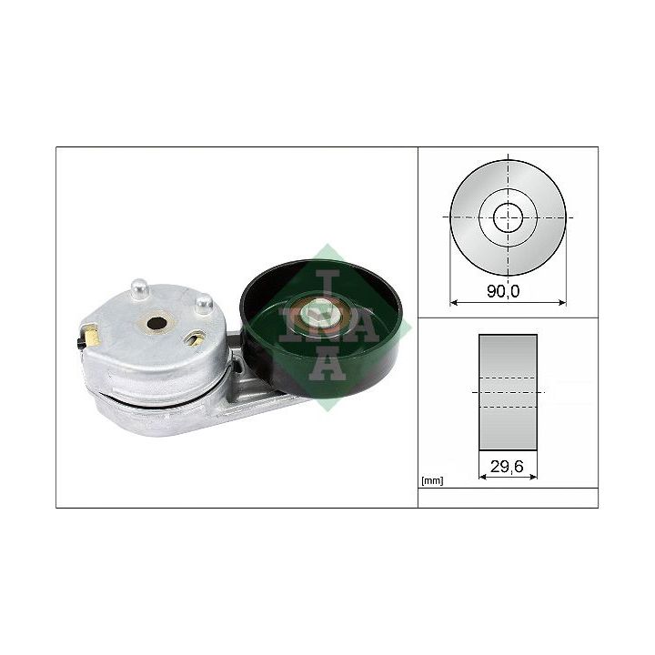 Diržo įtempiklis, V formos rumbuotas diržas INA 534 0358 10