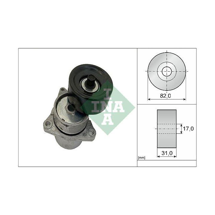 Diržo įtempiklis, V formos rumbuotas diržas INA 534 0359 10