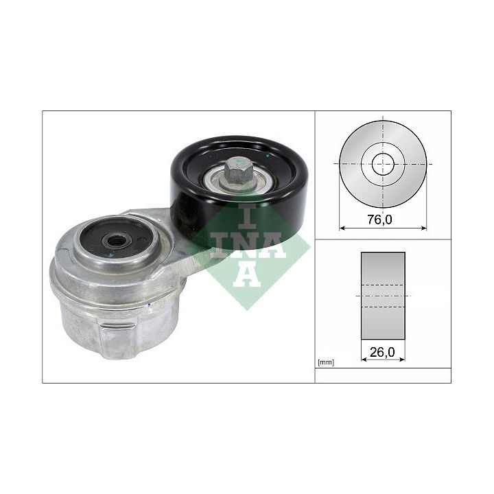 Diržo įtempiklis, V formos rumbuotas diržas INA 534 0417 10