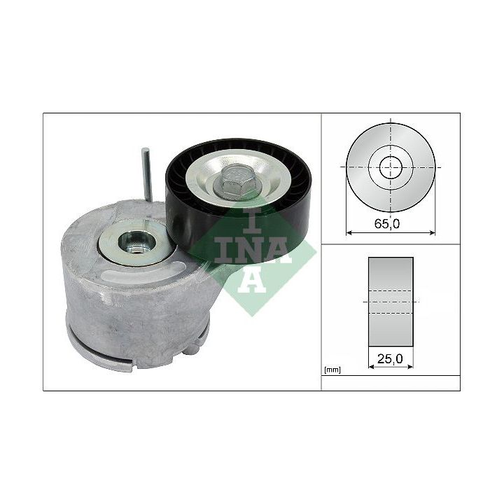 Diržo įtempiklis, V formos rumbuotas diržas INA 534 0455 10