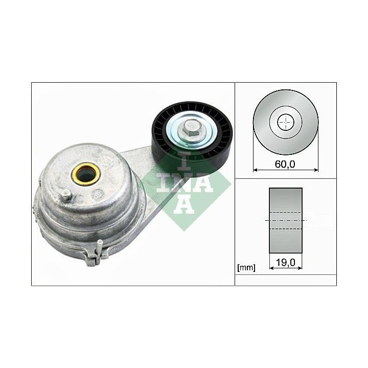 Diržo įtempiklis, V formos rumbuotas diržas INA 534 0541 10