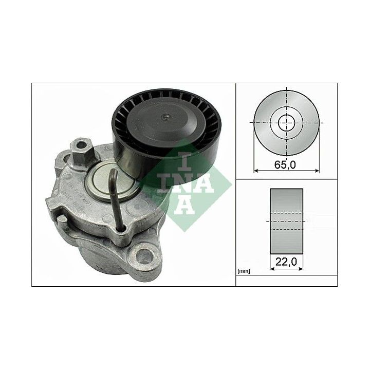 Diržo įtempiklis, V formos rumbuotas diržas INA 534 0550 10