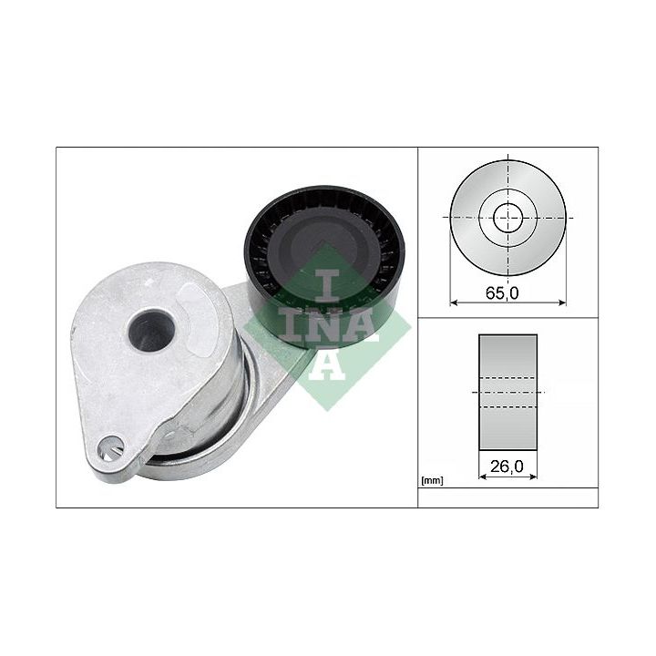 Diržo įtempiklis, V formos rumbuotas diržas INA 534 0573 10