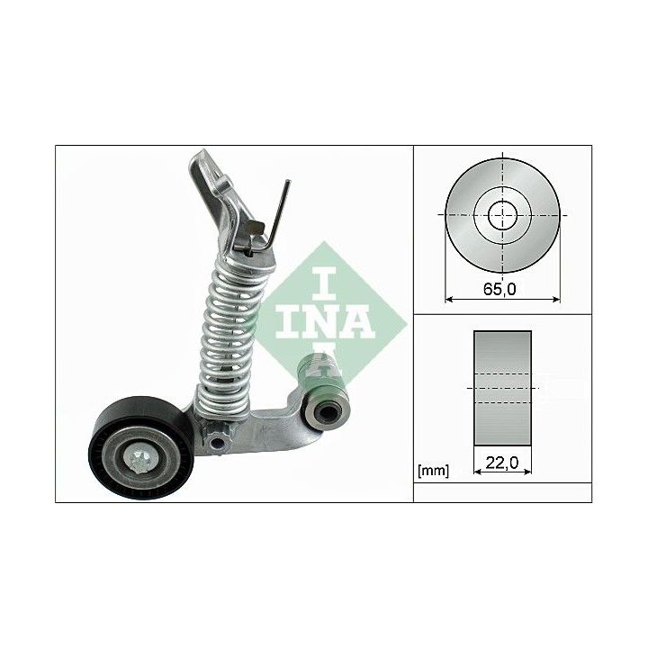 Diržo įtempiklis, V formos rumbuotas diržas INA 534 0574 10