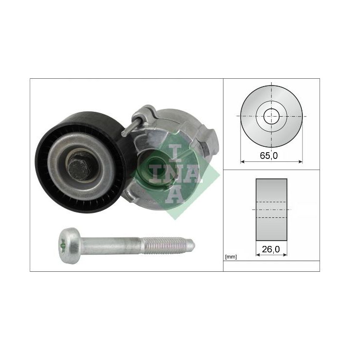 Diržo įtempiklis, V formos rumbuotas diržas INA 534 0610 10