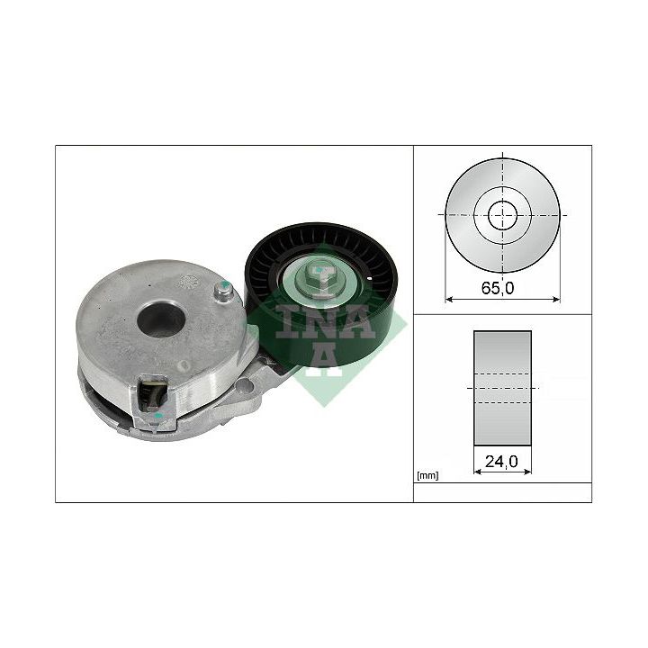 Diržo įtempiklis, V formos rumbuotas diržas INA 534 0733 10