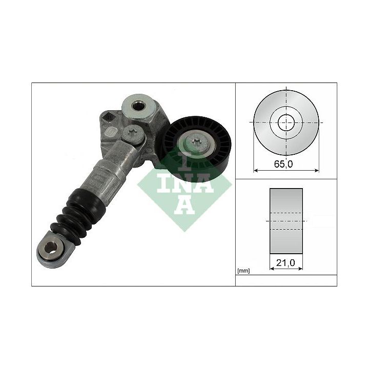 Diržo įtempiklis, V formos rumbuotas diržas INA 534 0735 10