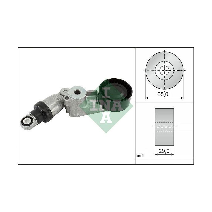 Diržo įtempiklis, V formos rumbuotas diržas INA 534 0792 10
