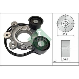 Diržo įtempiklis, V formos rumbuotas diržas INA 534 0827 10