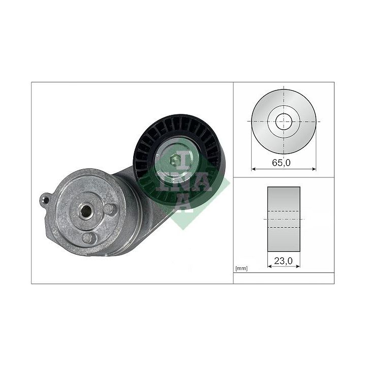 Diržo įtempiklis, V formos rumbuotas diržas INA 534 0828 10