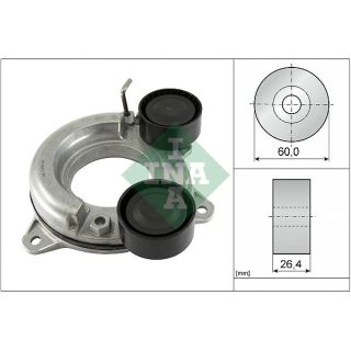 Diržo įtempiklis, V formos rumbuotas diržas INA 534 0854 10