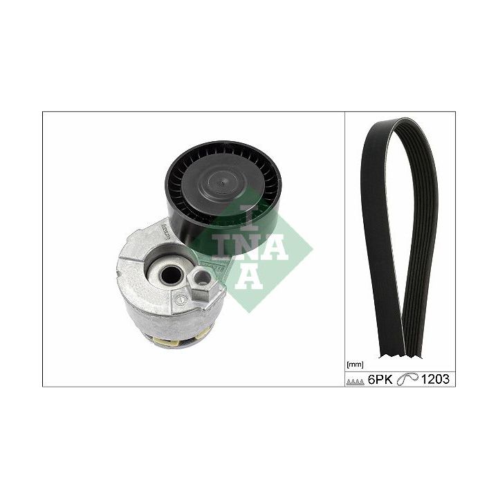 V formos rumbuotas diržas, komplektas INA 529 0009 10