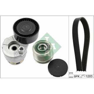 V formos rumbuotas diržas, komplektas INA 529 0009 20