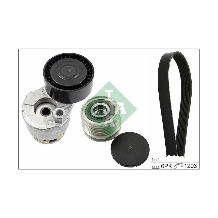 V formos rumbuotas diržas, komplektas INA 529 0009 20