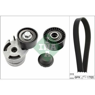 V formos rumbuotas diržas, komplektas INA 529 0012 10