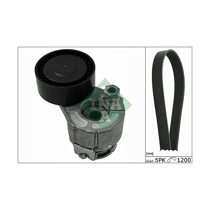 V formos rumbuotas diržas, komplektas INA 529 0015 10