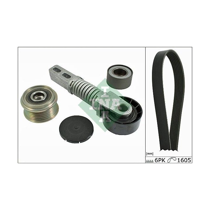 V formos rumbuotas diržas, komplektas INA 529 0074 10