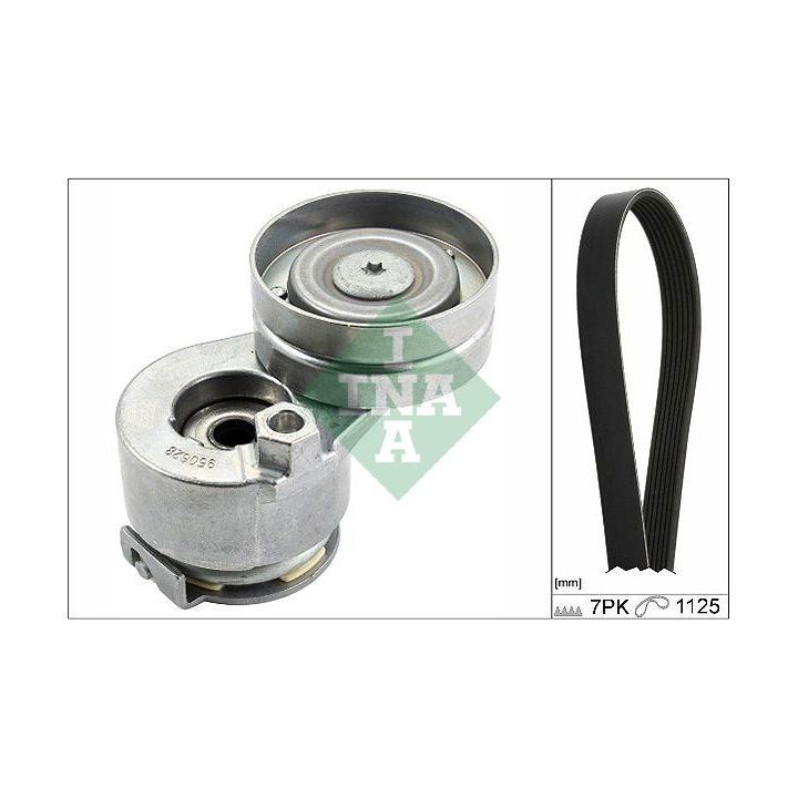 V formos rumbuotas diržas, komplektas INA 529 0088 10