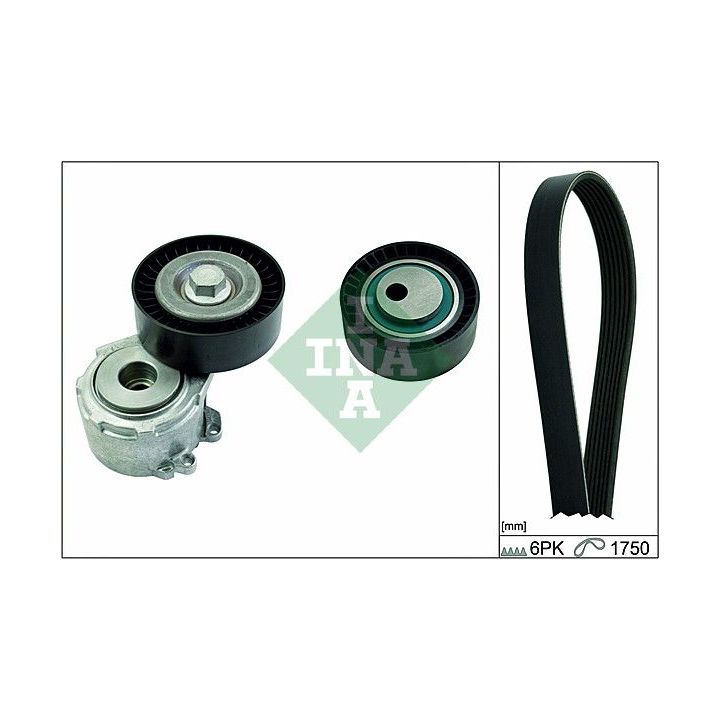 V formos rumbuotas diržas, komplektas INA 529 0092 10