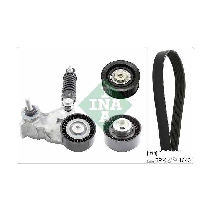 V formos rumbuotas diržas, komplektas INA 529 0104 10