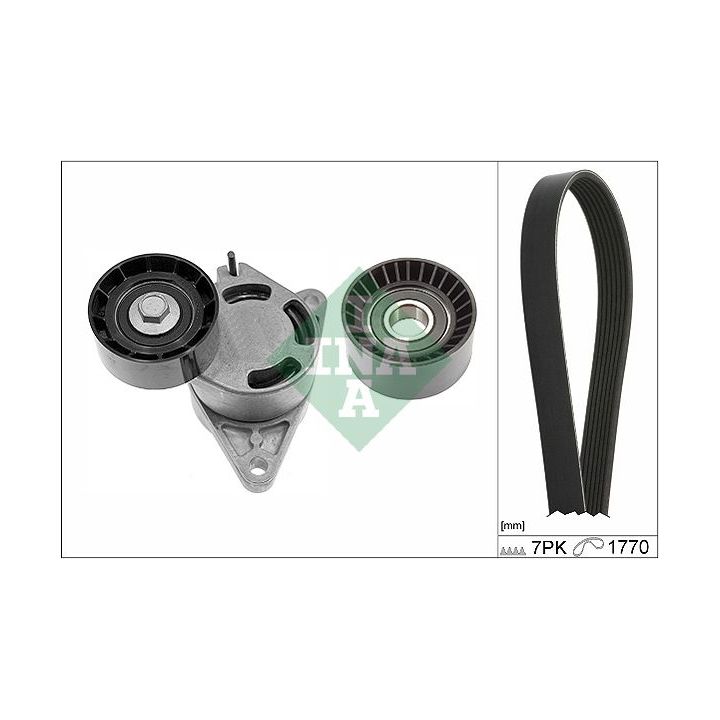 V formos rumbuotas diržas, komplektas INA 529 0136 10