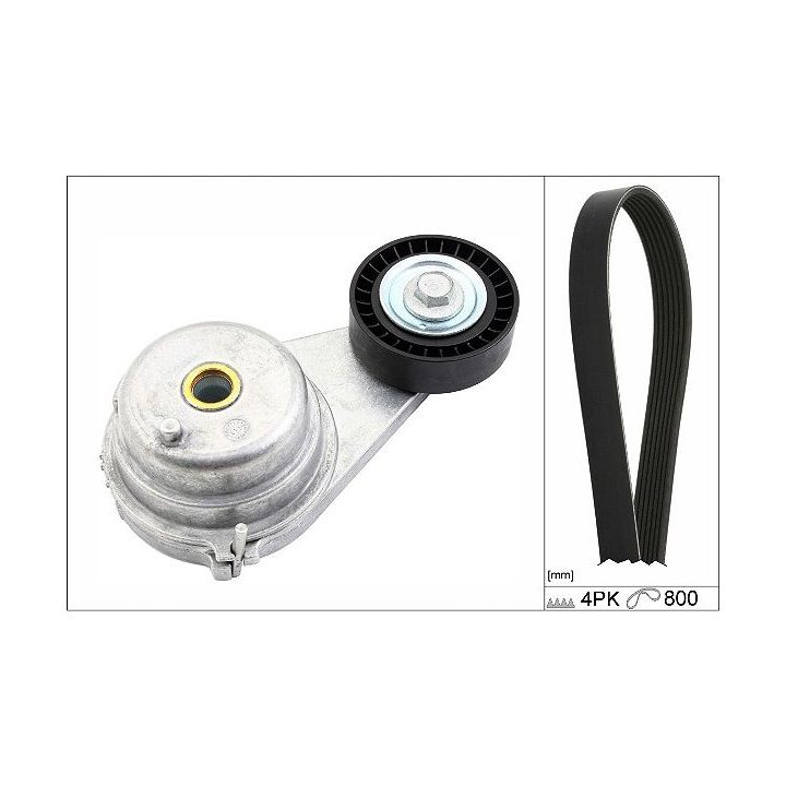 V formos rumbuotas diržas, komplektas INA 529 0147 10