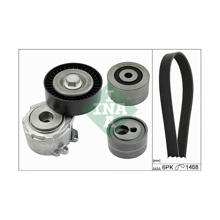 V formos rumbuotas diržas, komplektas INA 529 0156 10