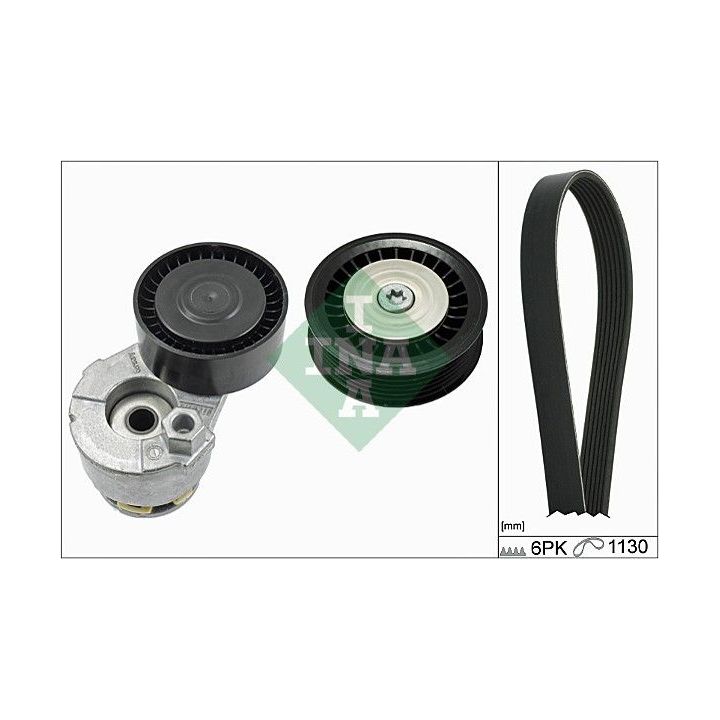 V formos rumbuotas diržas, komplektas INA 529 0165 10