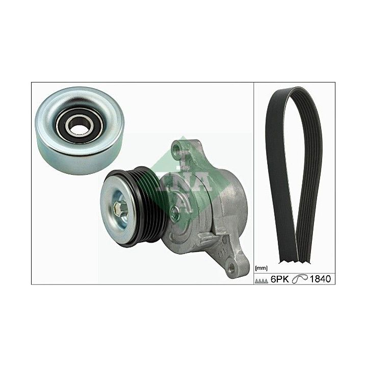 V formos rumbuotas diržas, komplektas INA 529 0175 10