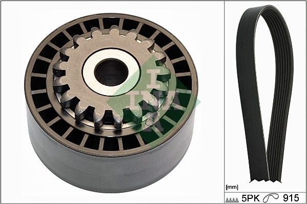 V formos rumbuotas diržas, komplektas INA 529 0177 10