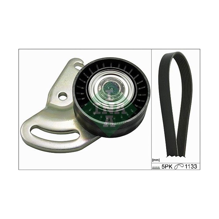 V formos rumbuotas diržas, komplektas INA 529 0178 10