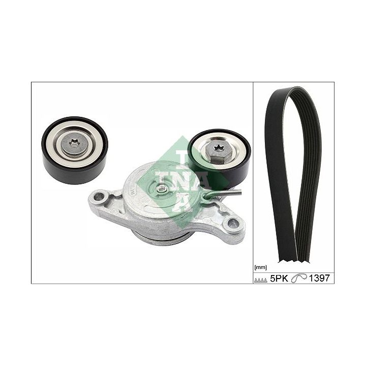 V formos rumbuotas diržas, komplektas INA 529 0180 10