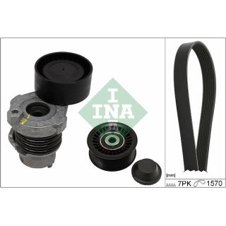 V formos rumbuotas diržas, komplektas INA 529 0187 10