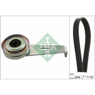 V formos rumbuotas diržas, komplektas INA 529 0207 10