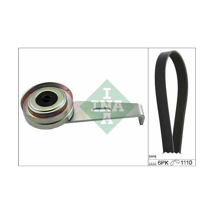 V formos rumbuotas diržas, komplektas INA 529 0207 10