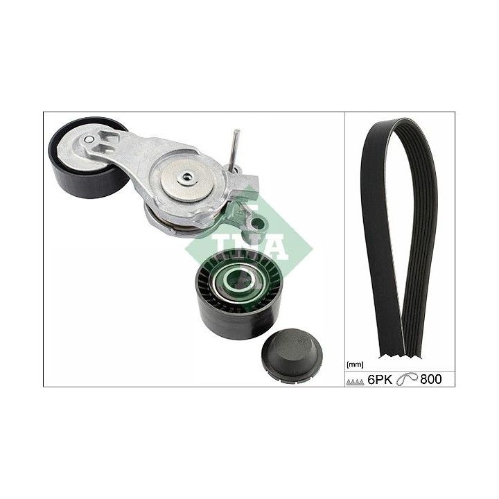 V formos rumbuotas diržas, komplektas INA 529 0213 10