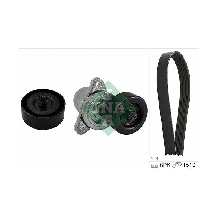 V formos rumbuotas diržas, komplektas INA 529 0215 10