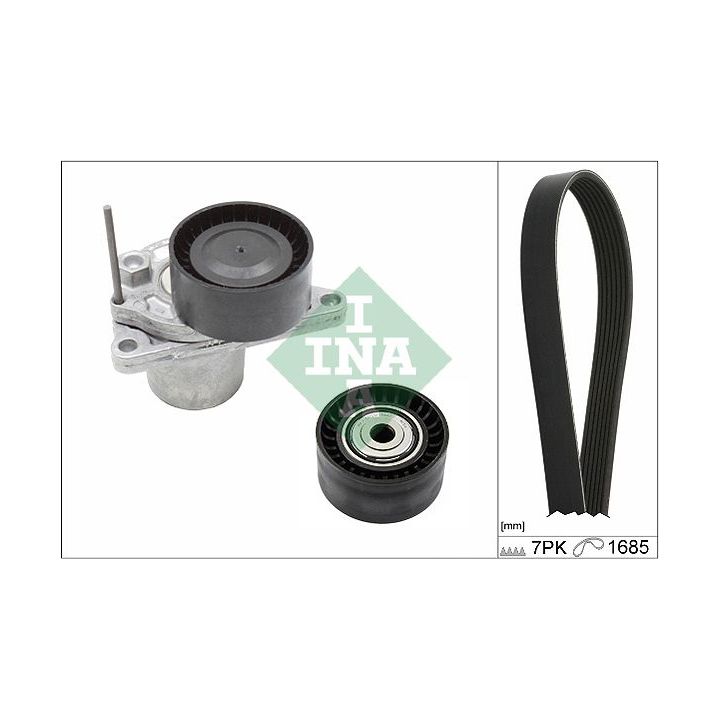 V formos rumbuotas diržas, komplektas INA 529 0246 10