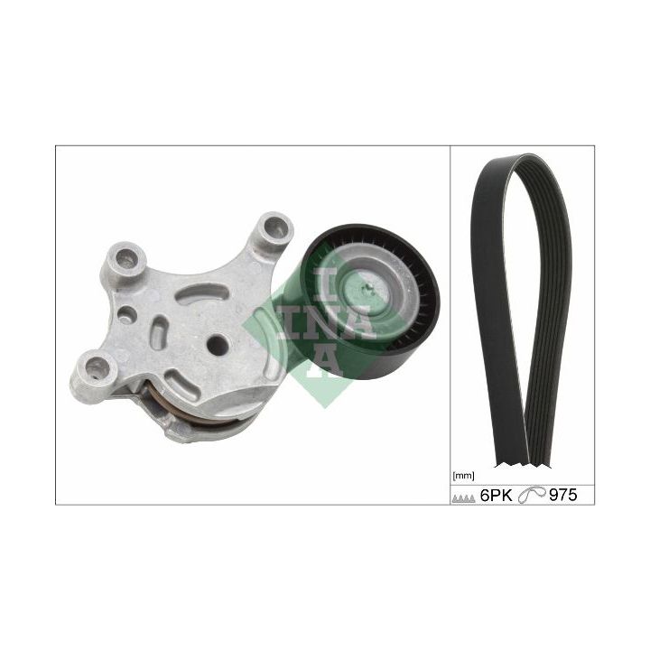 V formos rumbuotas diržas, komplektas INA 529 0261 10