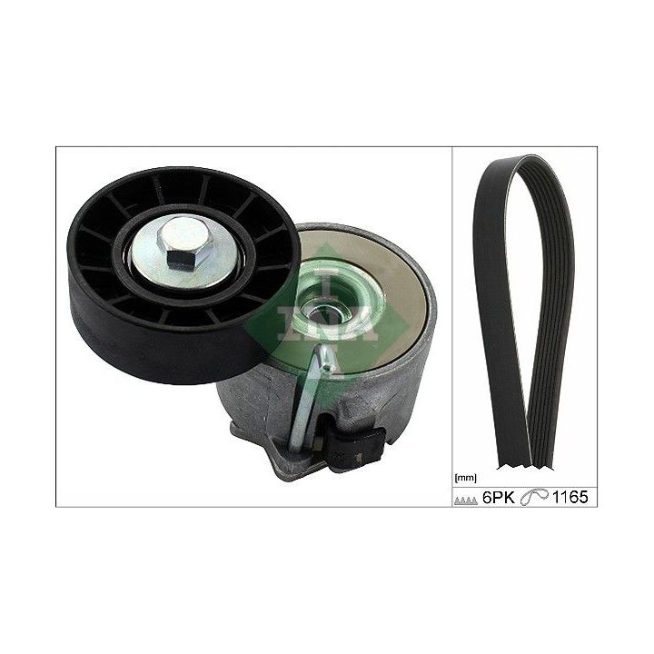 V formos rumbuotas diržas, komplektas INA 529 0267 10