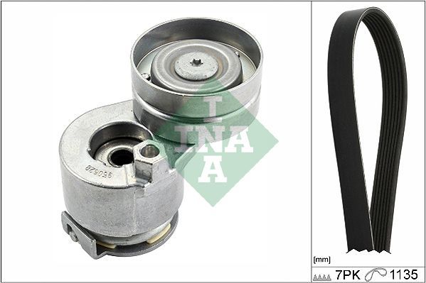 V formos rumbuotas diržas, komplektas INA 529 0283 10