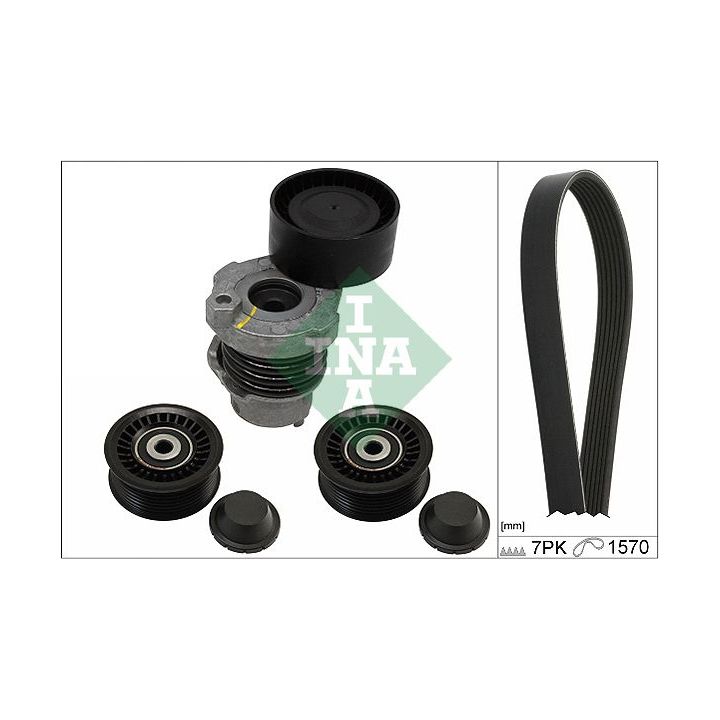 V formos rumbuotas diržas, komplektas INA 529 0284 10