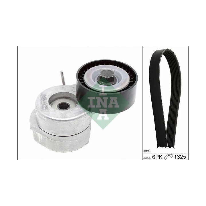 V formos rumbuotas diržas, komplektas INA 529 0285 10