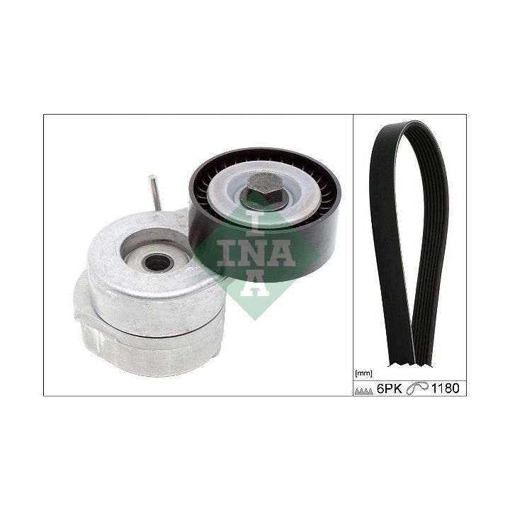 V formos rumbuotas diržas, komplektas INA 529 0286 10