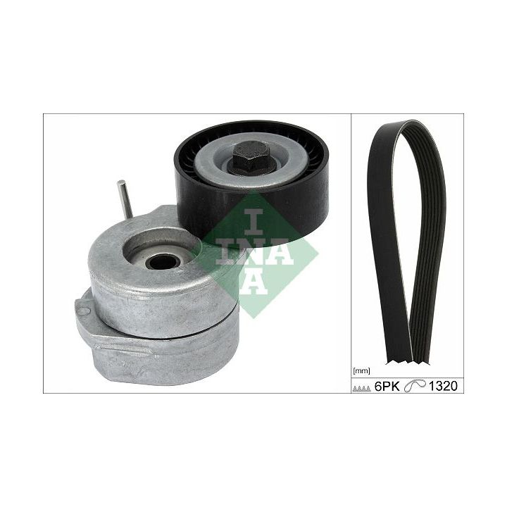 V formos rumbuotas diržas, komplektas INA 529 0346 10