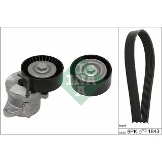 V formos rumbuotas diržas, komplektas INA 529 0350 10