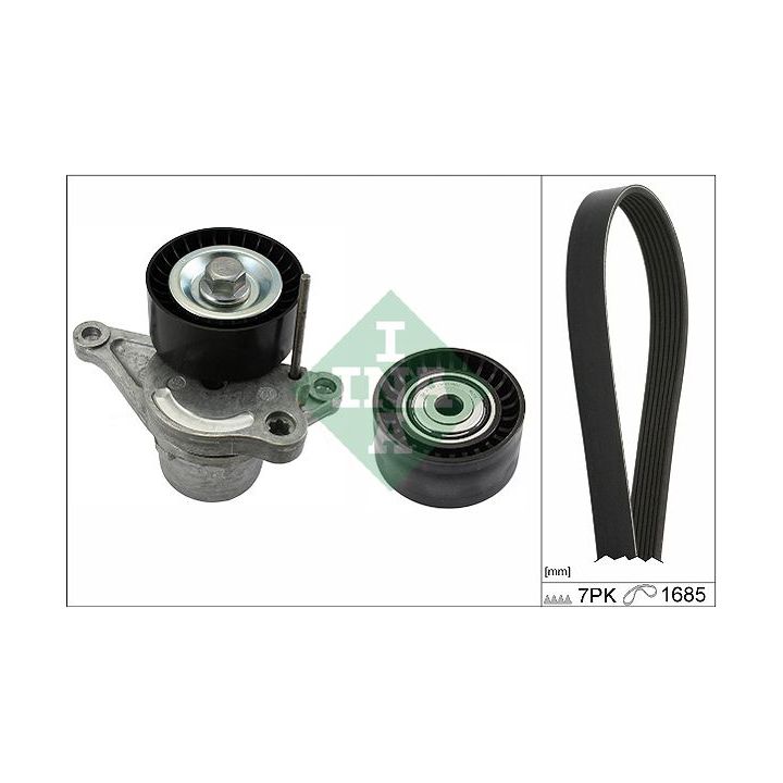 V formos rumbuotas diržas, komplektas INA 529 0353 10