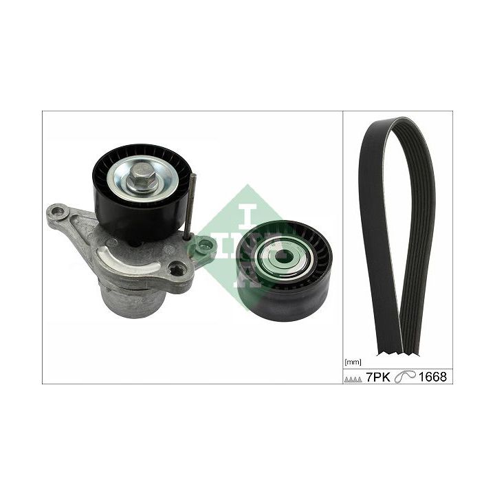 V formos rumbuotas diržas, komplektas INA 529 0356 10