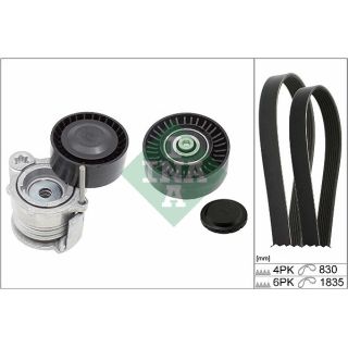 V formos rumbuotas diržas, komplektas INA 529 0359 10